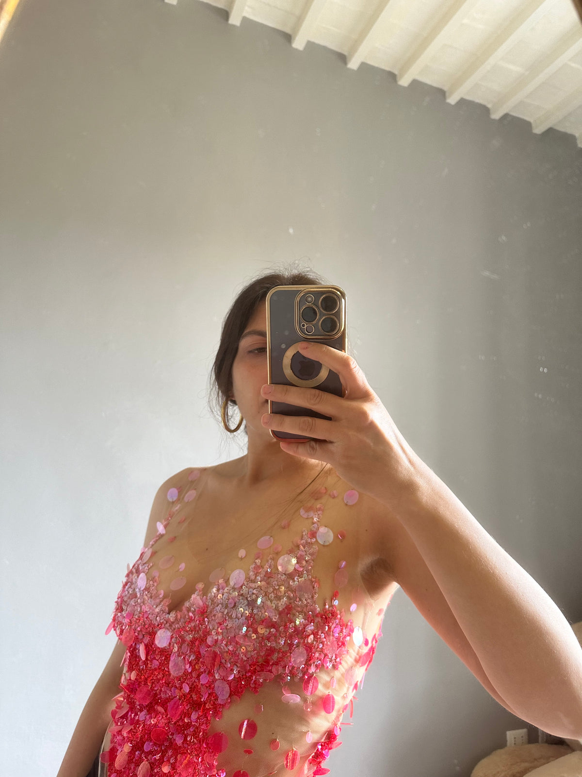 Canotta paillettes
